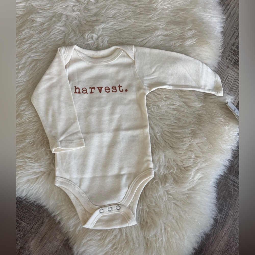 Tenth and pine harvest onesie